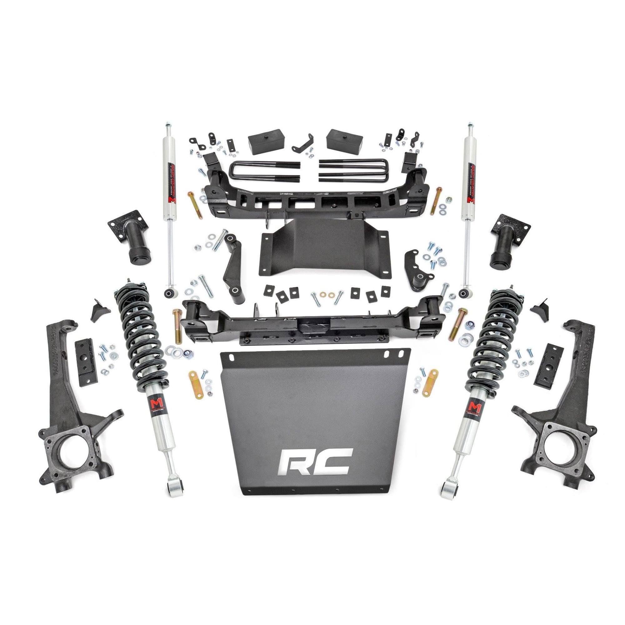 4" Rough Country Suspension Lift Kit w/M1 Struts for 16-23 Toyota Tacoma - 75740