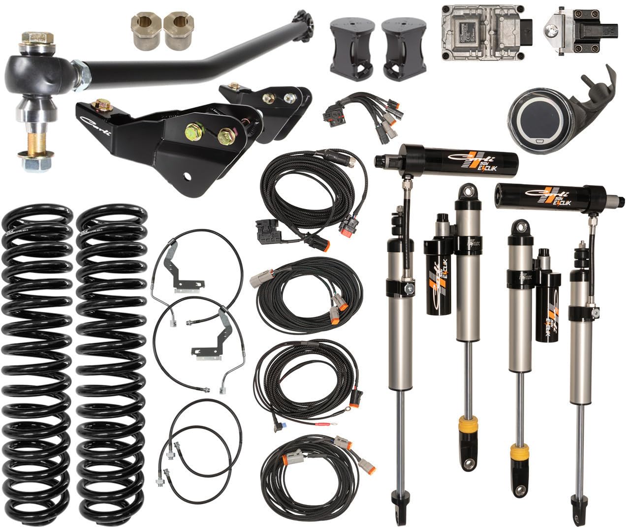 E-Venture Carli System, Base, 4.5/5.5” Lift, 2017-22 Ford F250/F350, Diesel, 4x4