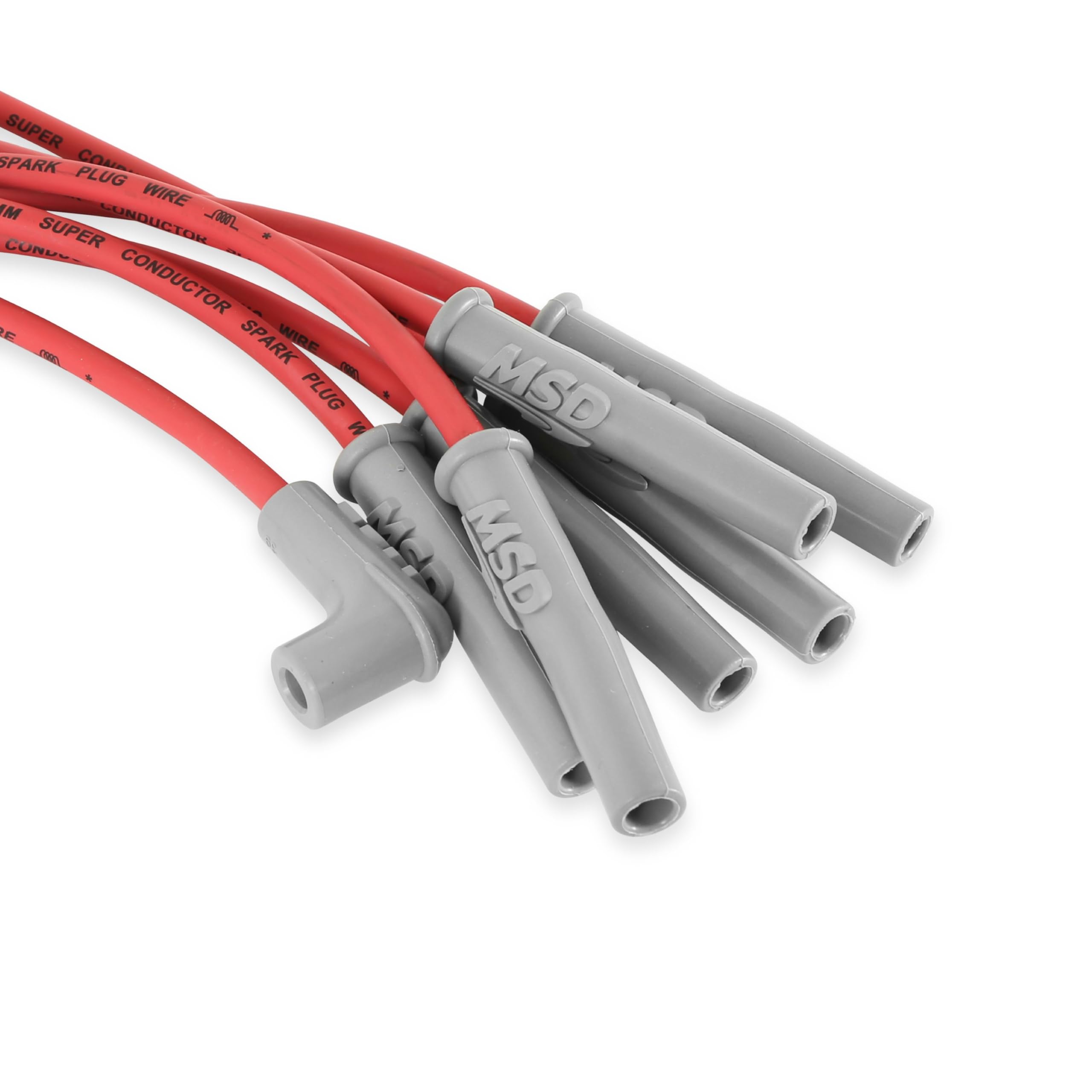 Super Conductor MSD 32239 Spark Plug Wire Set, Red