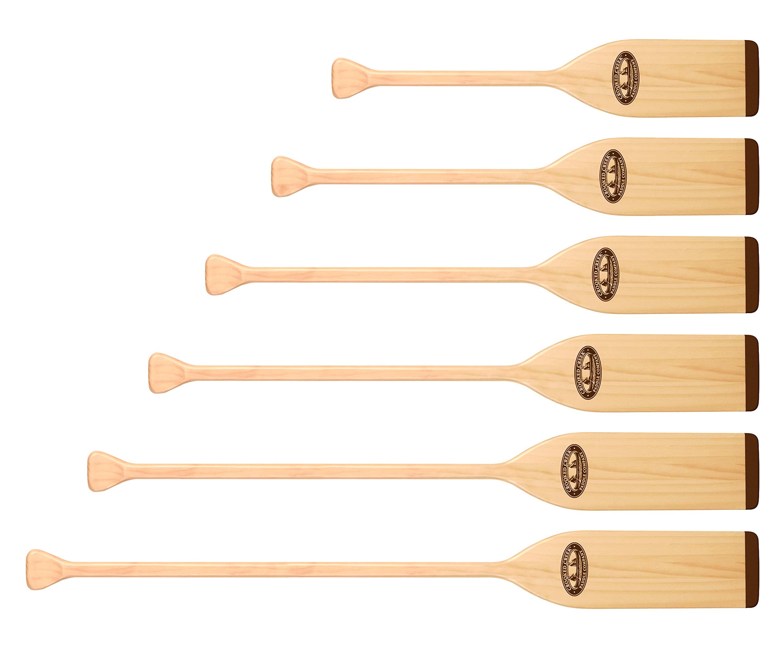 4-foot CROOKED CREEK Wooden Boat Paddle - Features Multi-Ply Laminated Construction for Added Strength - Lightweight, Waterproof Finish (50431)