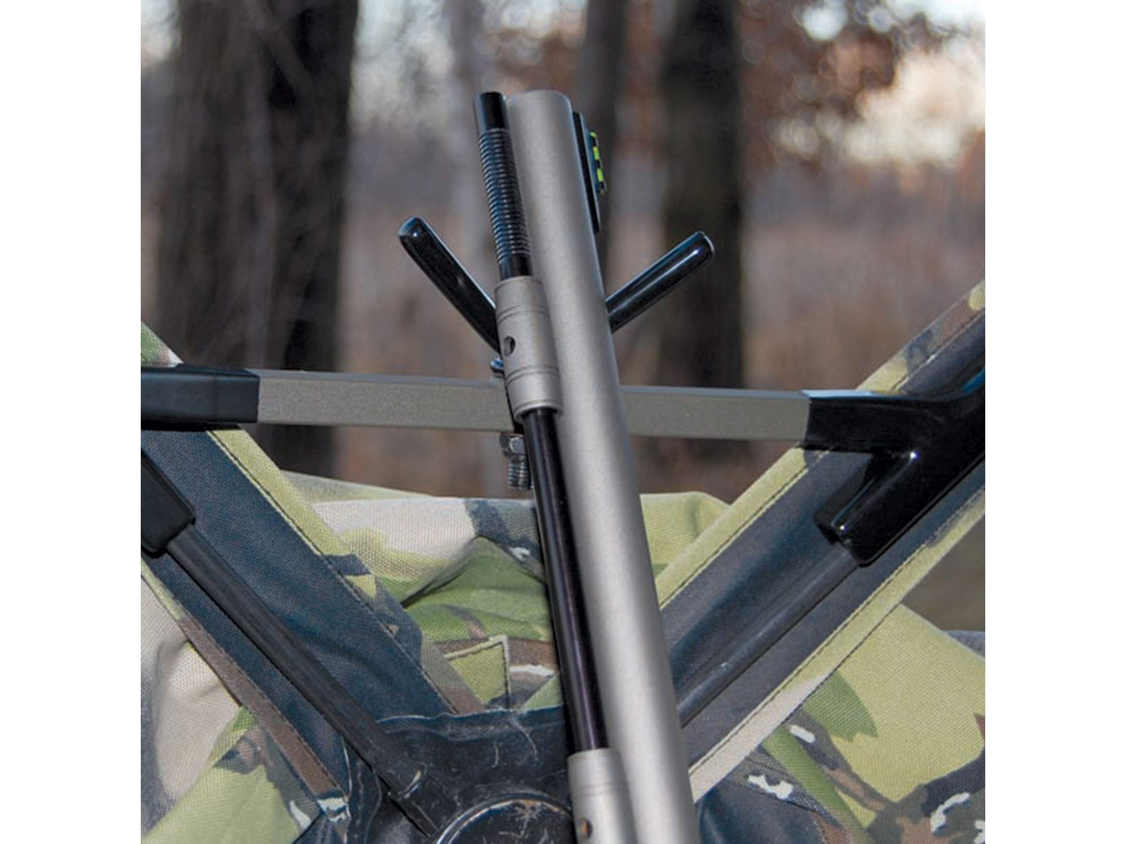 Brown HME Easy Aim Ground Blind Gun Rest Steel