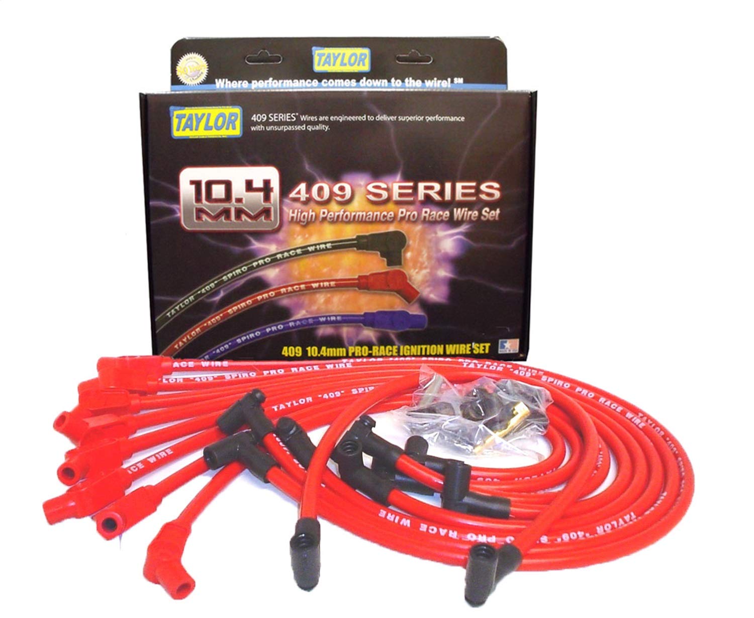 409 Pro-Race Taylor Cable Spiro-Wound Core Spark Plug Wire Set