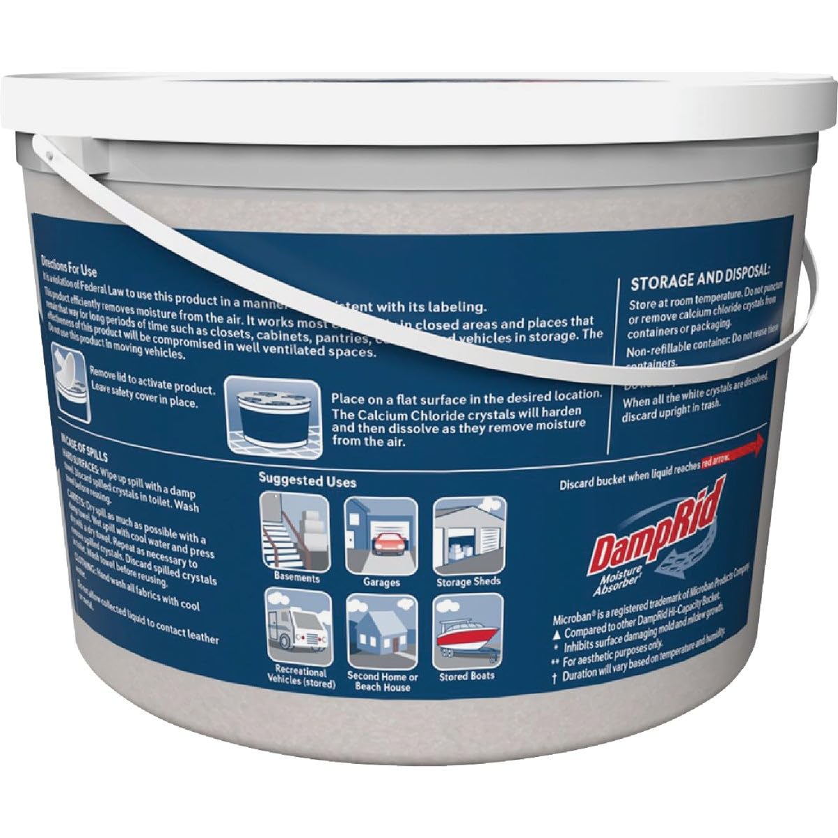 WM Barr Fg50t Damp Rid 2 Lb Frangrance Free Hi-Capacity Moisture Absorbers