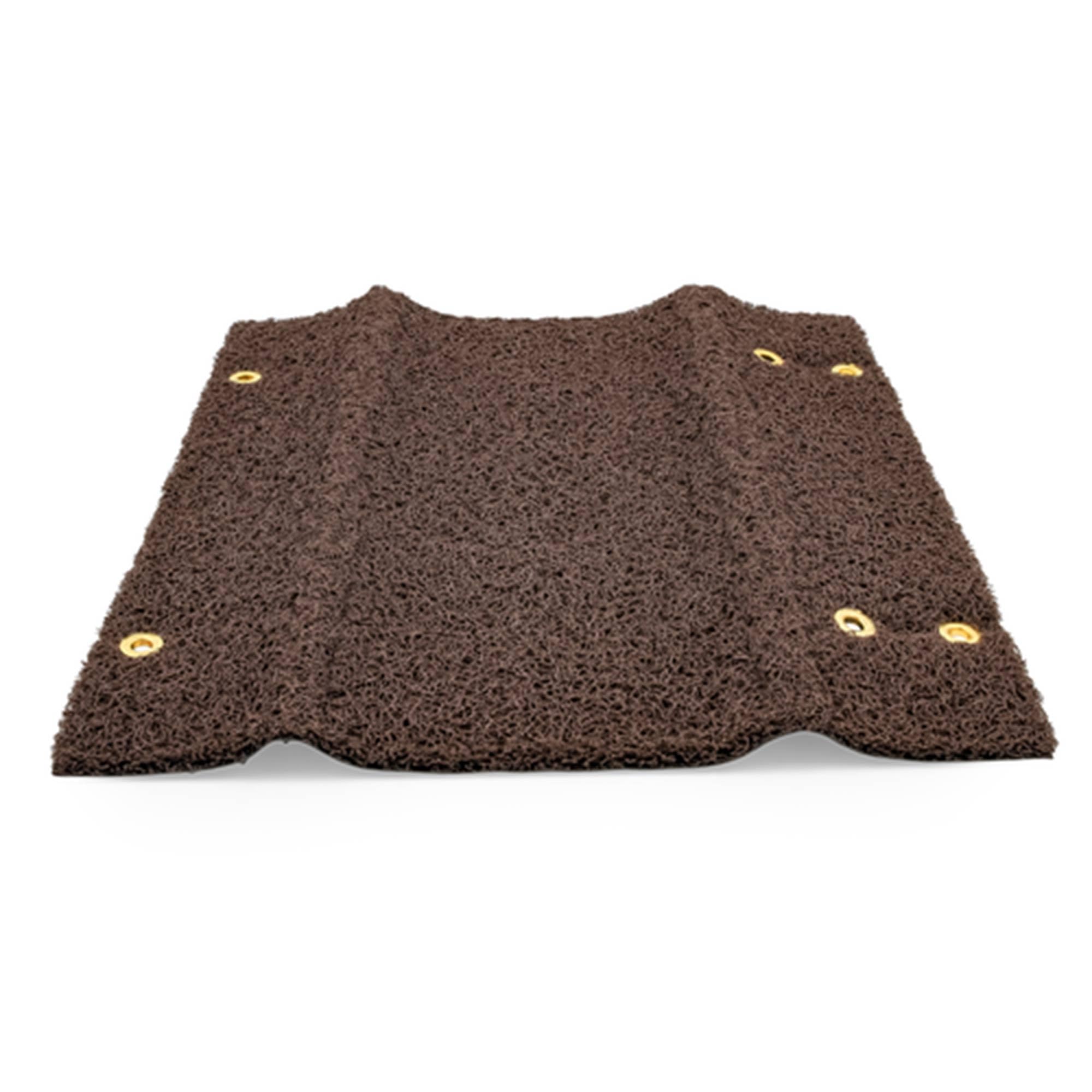 Brown Camco 42963 Premium Wrap Around RV Step Rug (PVC Material (17.5" x 18"))