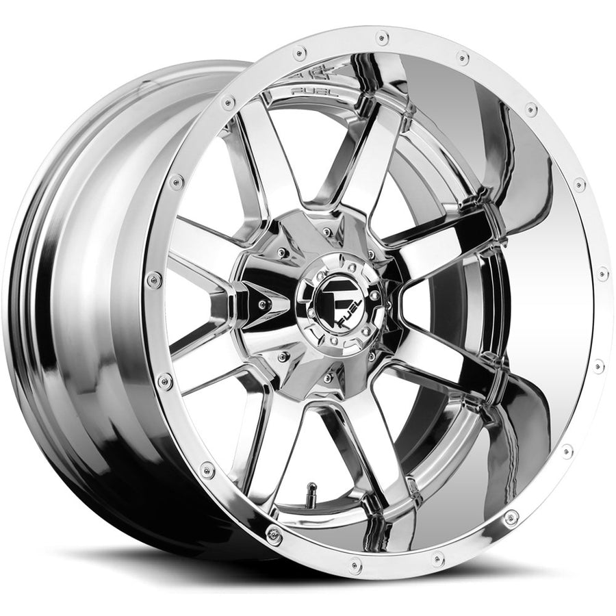 D536 Fuel Offroad MAVERICK Chrome Wheel with Painted and tpms (20 x 12. inches /8 x 180 mm, -44 mm Offset)