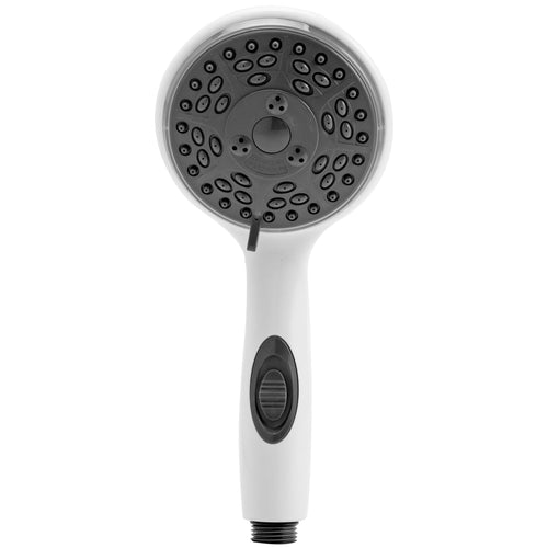 Dura Faucet Handheld Premium RV Shower Wand with Eco-Friendly On/Off Switch (White)