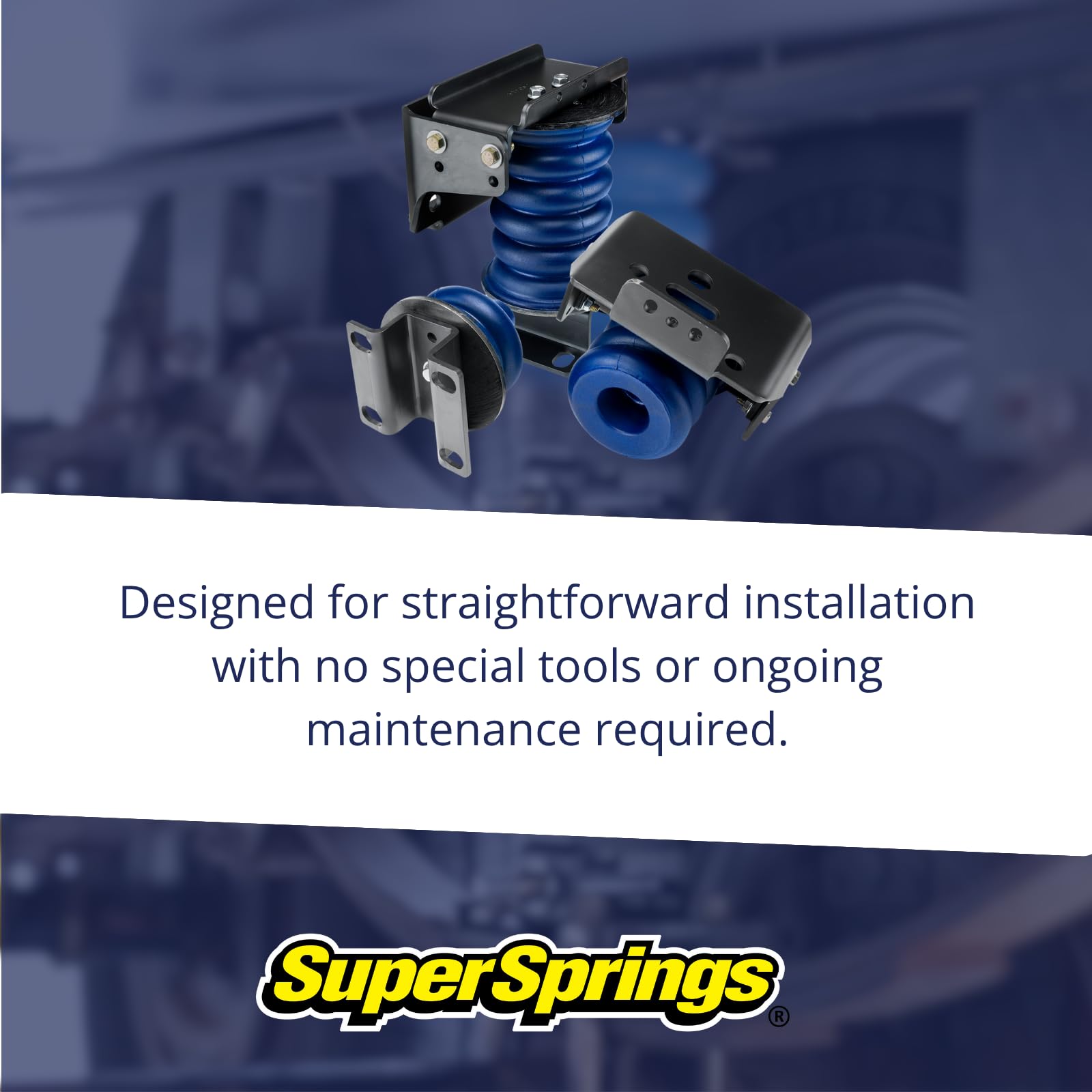 SumoSprings SSR-101-40-2 | Rear SumoSprings for Ford F-250|F-350, Blue, 3000 lbs.