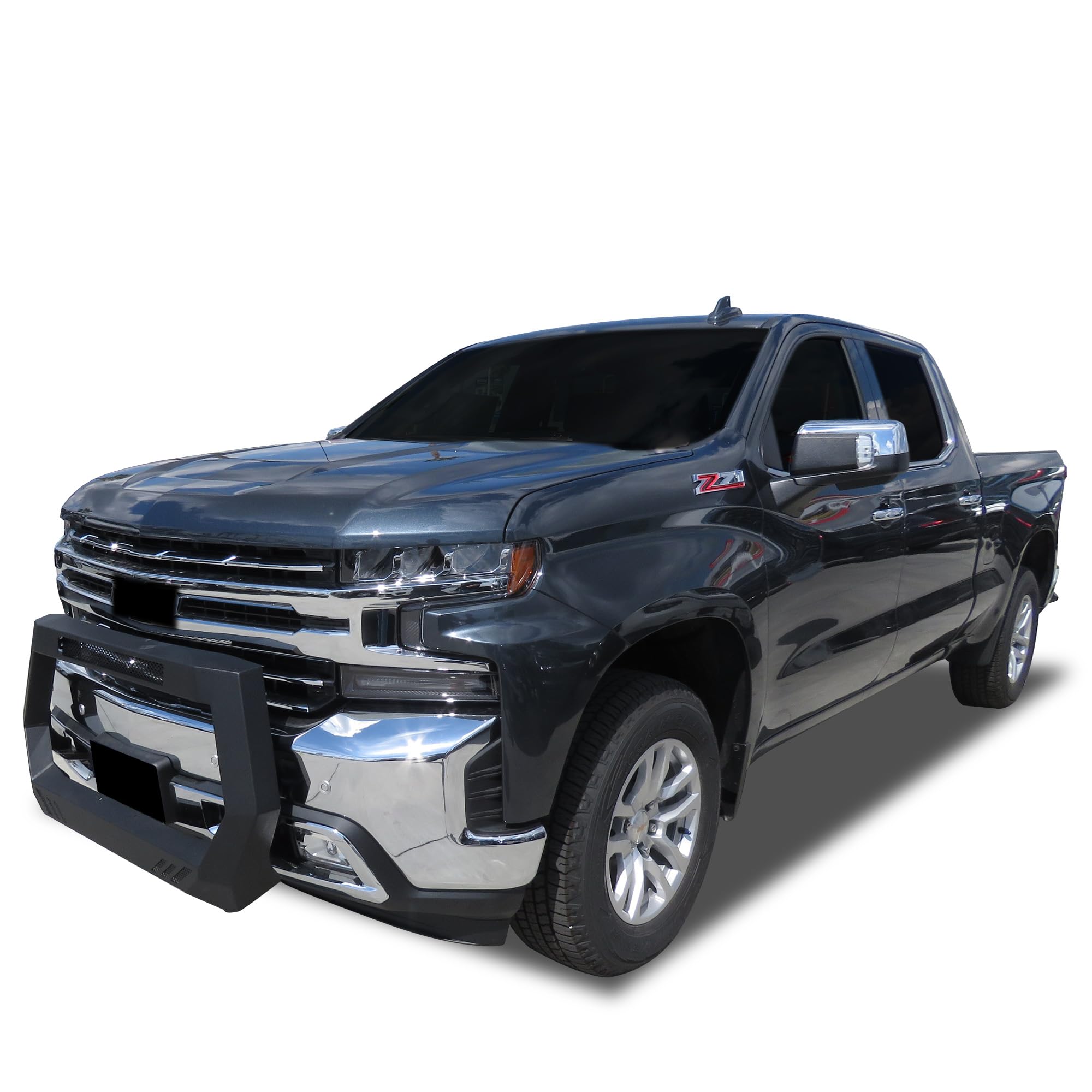 Rover Bull Bar Black Horse Matte Black Compatible with 2019-2025 Chevrolet Silverado 1500|2022-2022 Chevrolet Silverado 1500 LTD-ROGSI19