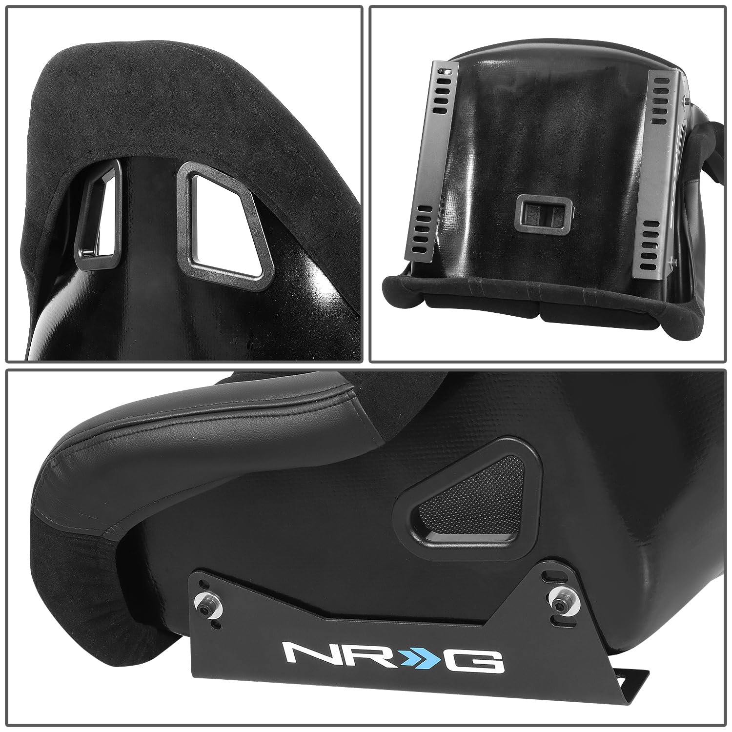 NRG Innovations FIA Competition Seat NRG-FRP-RS500M with Competition Fabric, FIA Homologated, Free Driving Position