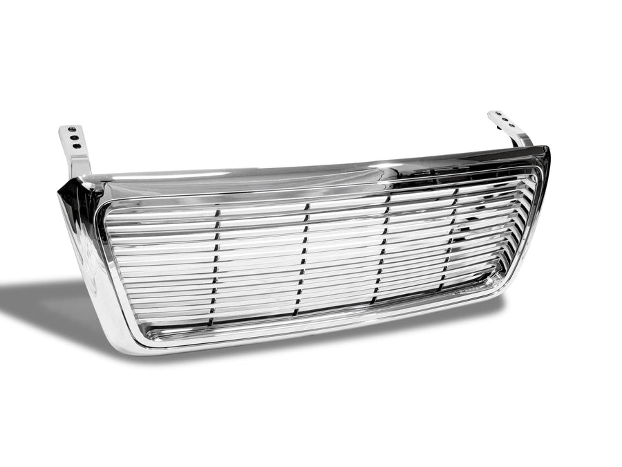 7148178 Armordillo USA Horizontal Front Hood Grille - Polished Fits 2004-2008 Ford F150 F-150/2006-2008 Lincoln Mark LT