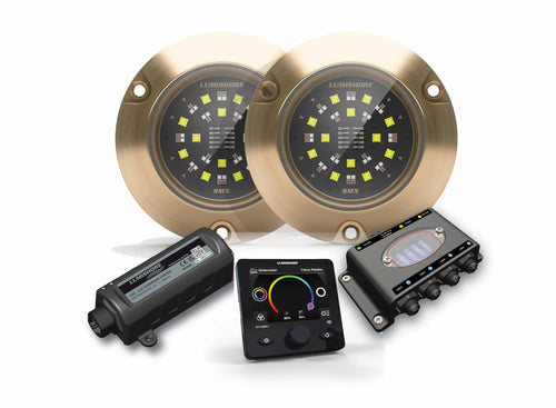 Lumishore EOS Full Color Surface Mount LED Underwater Two Light Kit (with Display), 60-0538 SMX154