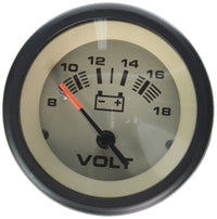 Sierra 59708P Voltmeter Sahara 8-18 Vdc Dial Range Scratch Resistant, 2"