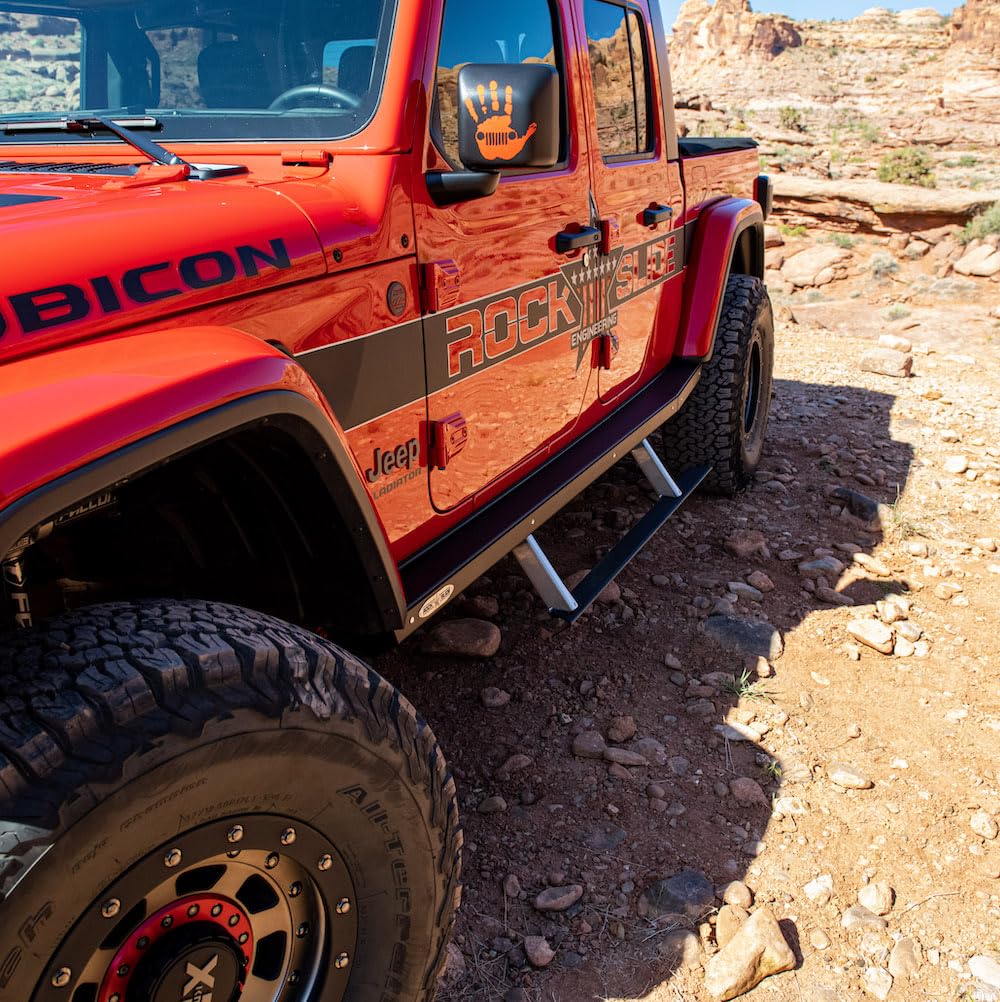 Step Slider Rock Slide Engineering Skid Plate 3.0 for Jeep JT 4 Door RSE Door Step Slider