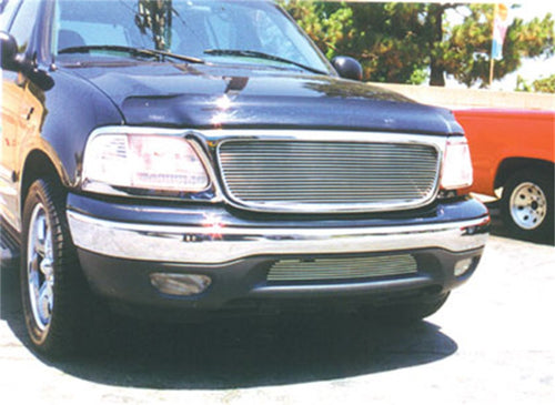 Horizontal T-Rex 21583 Aluminum Polished Finish Billet Grille Overlay for Ford Expedition