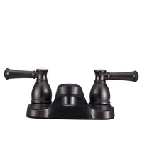 Dura Faucet RV Bathroom Faucet DF-PL700L-VB with Classical Hot and Cold Handles (Venetian Bronze)