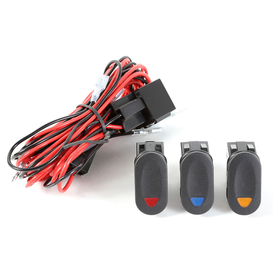 Rugged Ridge Wiring Harness Light Installation | 3 Lights | 15210.73 | Fits Universal