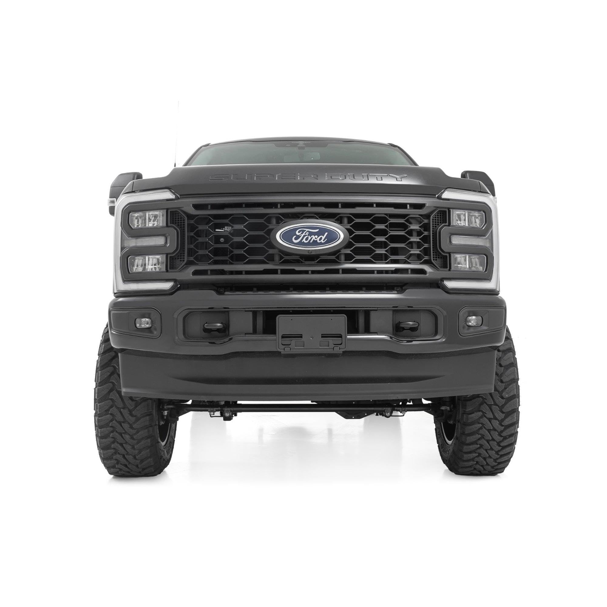 Rough Country 6 Inch Lift Kit with V2 Monotube Shocks for F-250/F-350 Ford Super Duty (2023 w/OVLDS) - Fits 4" Axle, Diesel, Includes FR Driveshaft