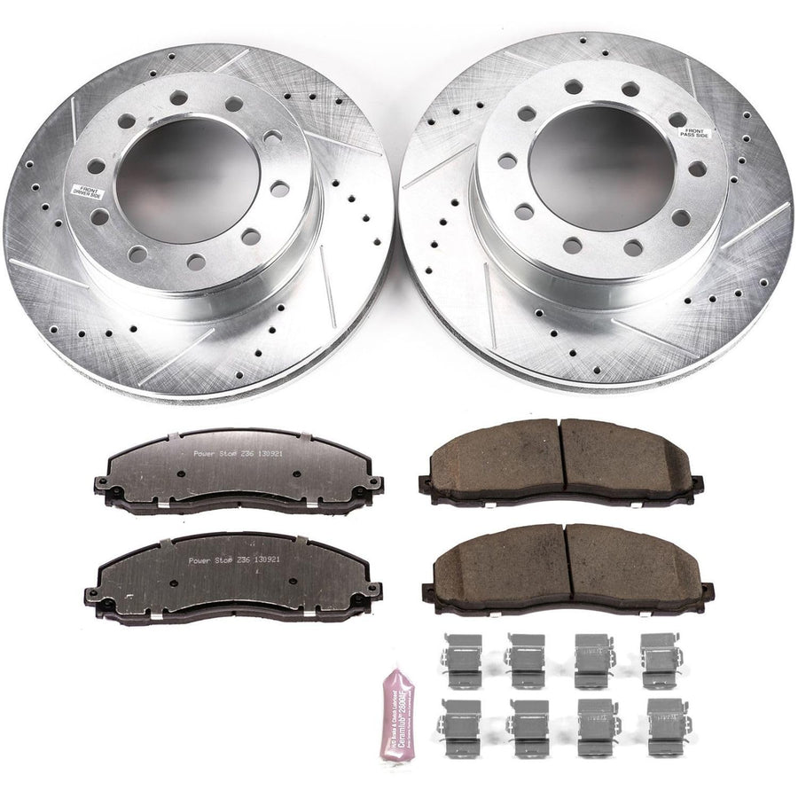 Power Stop K8029-36 Z36 Front Truck & Tow Performance Brake Kit For Ford F-350 Super Duty 2015-2016 [Model Specific]