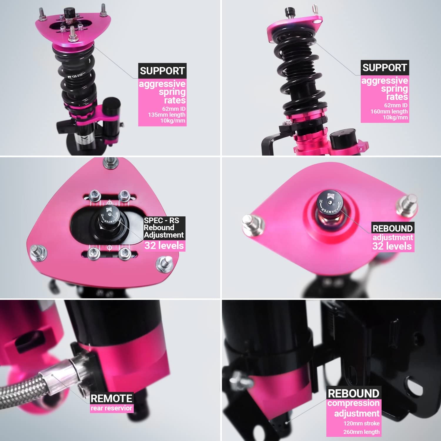 MR-CDK-NS13-RS Megan Racing SPEC-RS Series Coilover Damper Kit