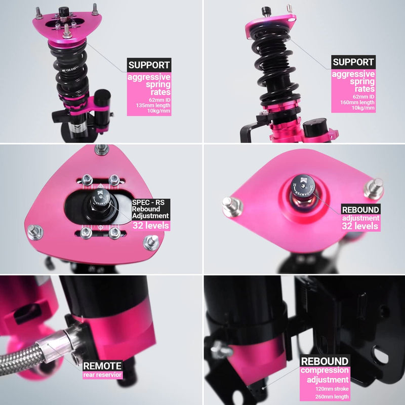 MR-CDK-NS13-RS Megan Racing SPEC-RS Series Coilover Damper Kit