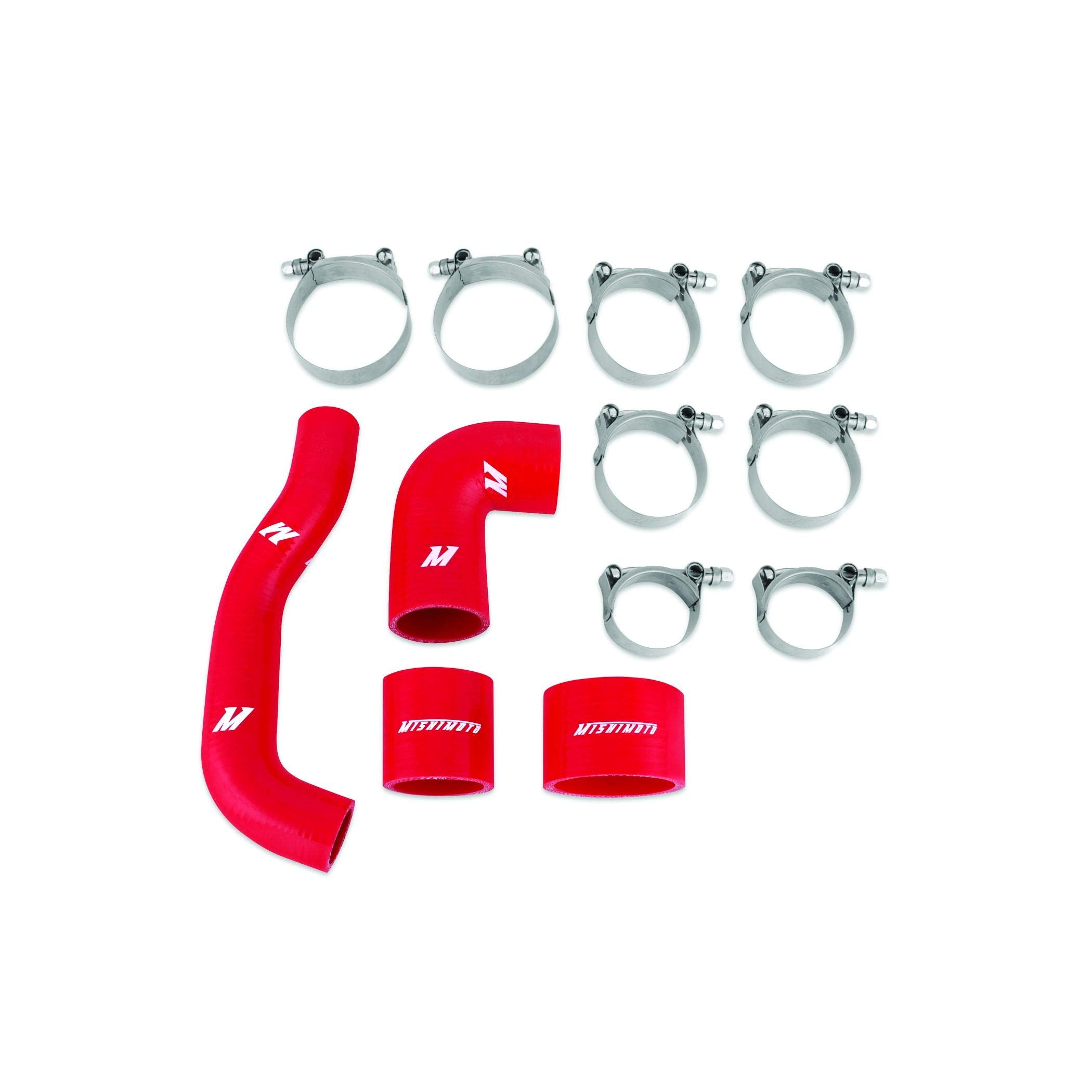 Mishimoto Silicone Intercooler Hoses MMHOSE-SUBJ-INT4RD Compatible With Subaru STI JDM 2004-2007 Red