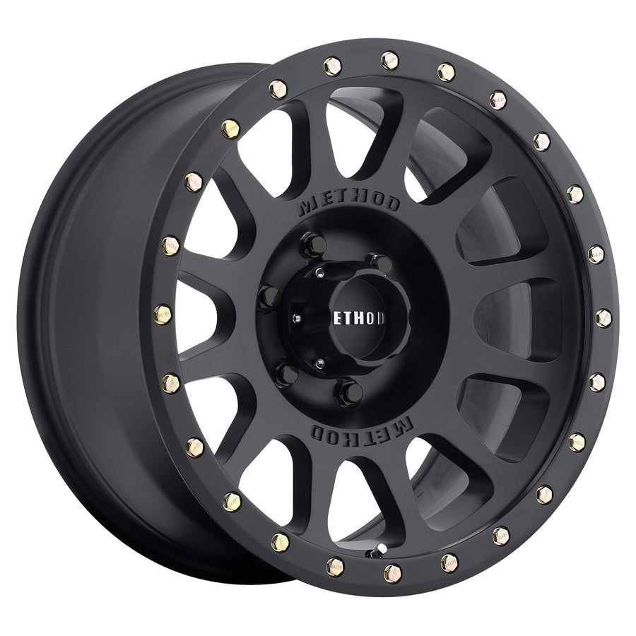 305 NV Method Race Wheels Matte Black 20x10" 6x5.5", 18mm offset 4.76" Backspace, MR30521060518N