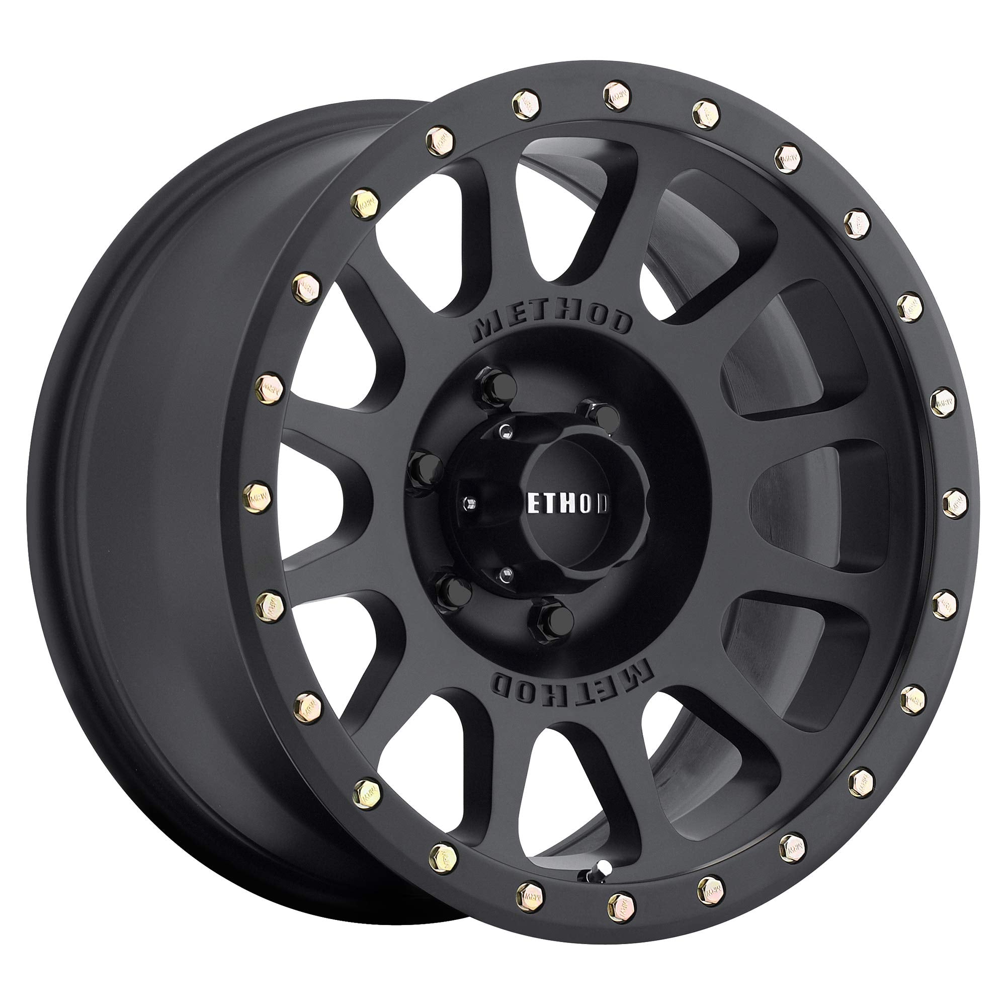 305 NV Method Race Wheels Matte Black 16x8" 6x5.5", 0mm offset 4.5" Backspace, MR30568060500
