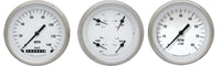 WH03SLC Classic Instruments White Hot 3 3/8" Speedo/Quad/Tach - GM