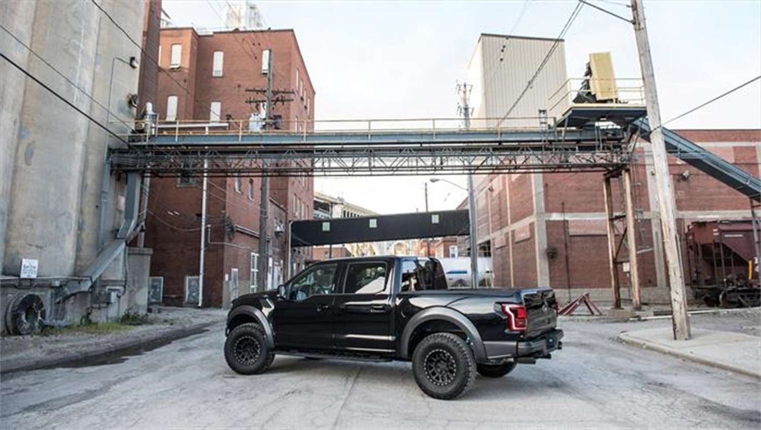 Cat-Back 3.0IN Single 5.0IN Tips (14397) Sport Sound Level | 2017-2020 Ford F-150 EcoBoost Raptor 3.5T Black Powder Coat