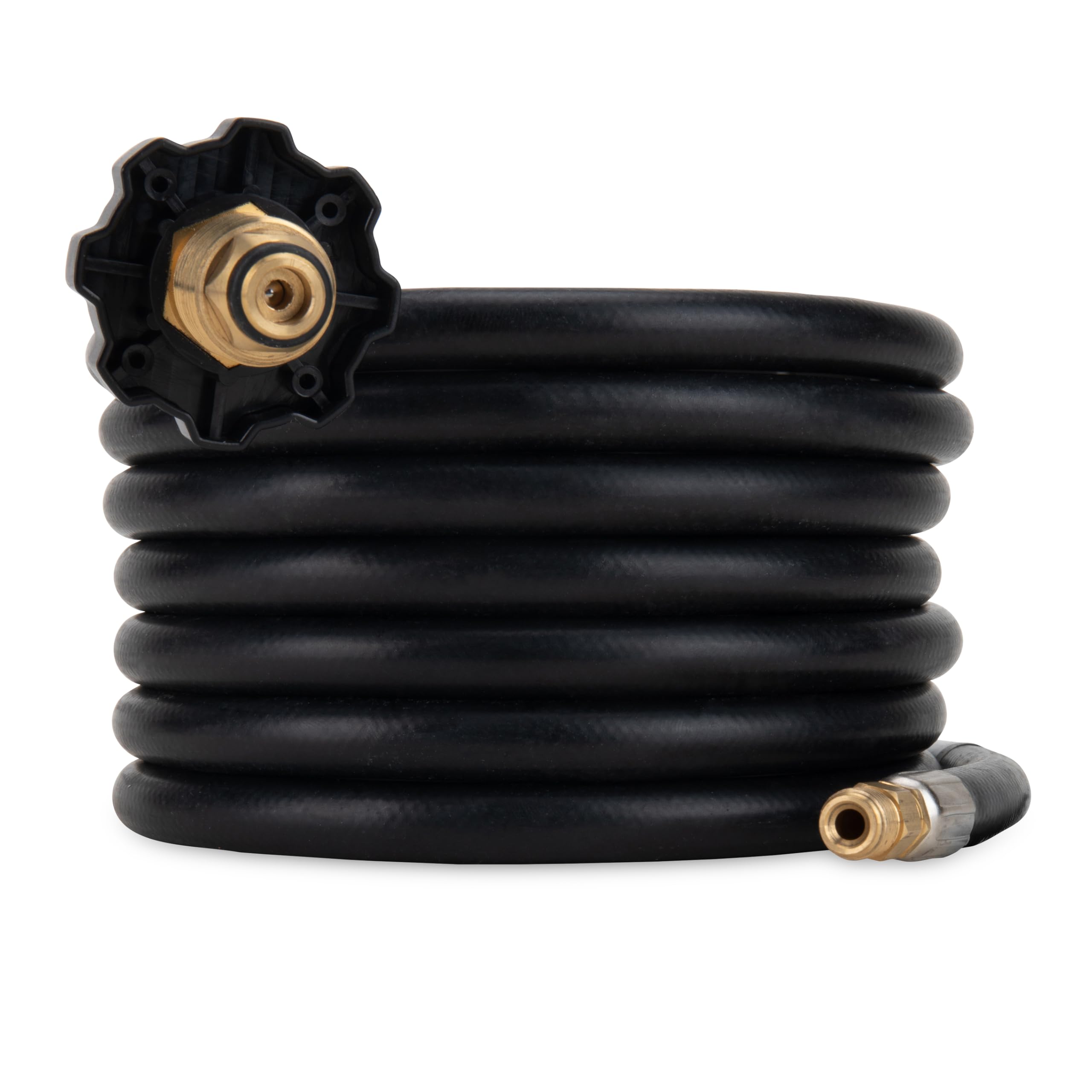 Camco 12-Foot Olympian RV Propane Supply Hose - Built-In Excess Flow Protection - Connects Motorhome to 20/30 lb Propane Tank - Soft-Nose POL x 1/4-Inch Inverted Flare (59035)