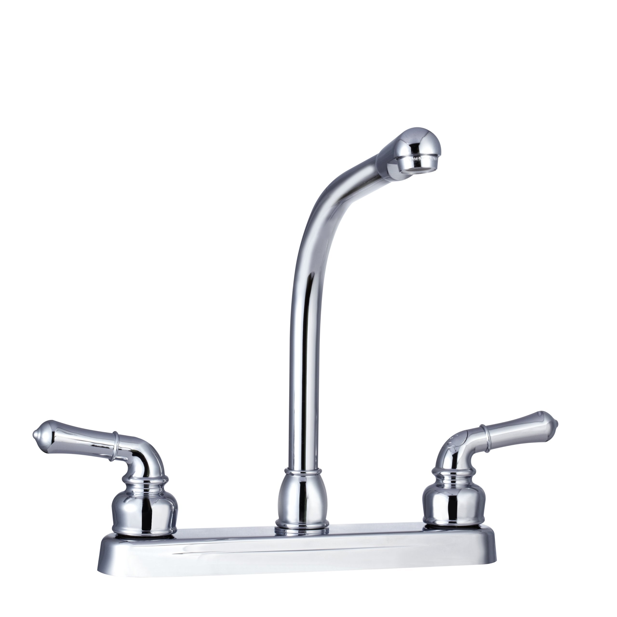 Dura Faucet Hi-Rise DF-PK210C-CP Kitchen Sink Faucet with Classical Levers (Chrome)