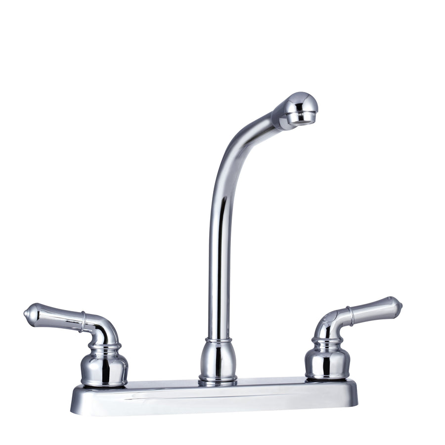 Dura Faucet Hi-Rise DF-PK210C-CP Kitchen Sink Faucet with Classical Levers (Chrome)