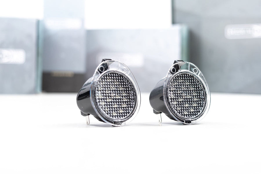 Morimoto XB Puddle Lights Mirror, Black Housing Upgrade, Fits Toyota Tundra (07-20), Universal Plug and Play Assembly, Easy Install, 5000k Pure White Light, Anti-UV Coating (1x LF7729)