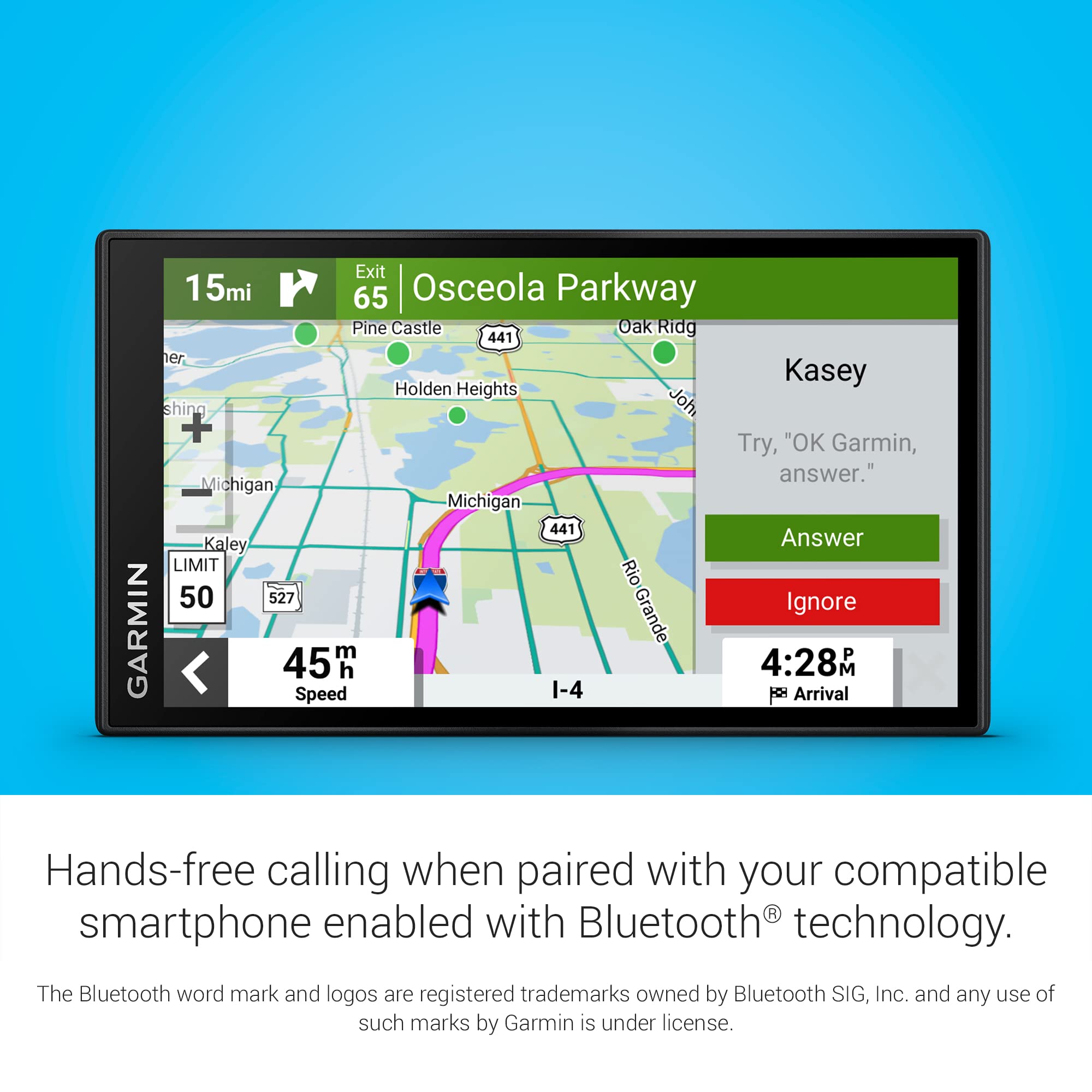 6-inch Garmin DriveSmart 66 Car GPS Navigator with Bright, Crisp High-Resolution Maps and Garmin Voice Assist