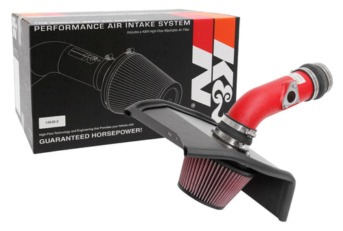 Cold Air Intake Kit K&N: Increase Acceleration & Engine Growl, Guaranteed to Increase Horsepower up to 25HP: Compatible with 2.4/2.5L, H4, 2018-2019 Subaru WRX STI, 69-8009TWR