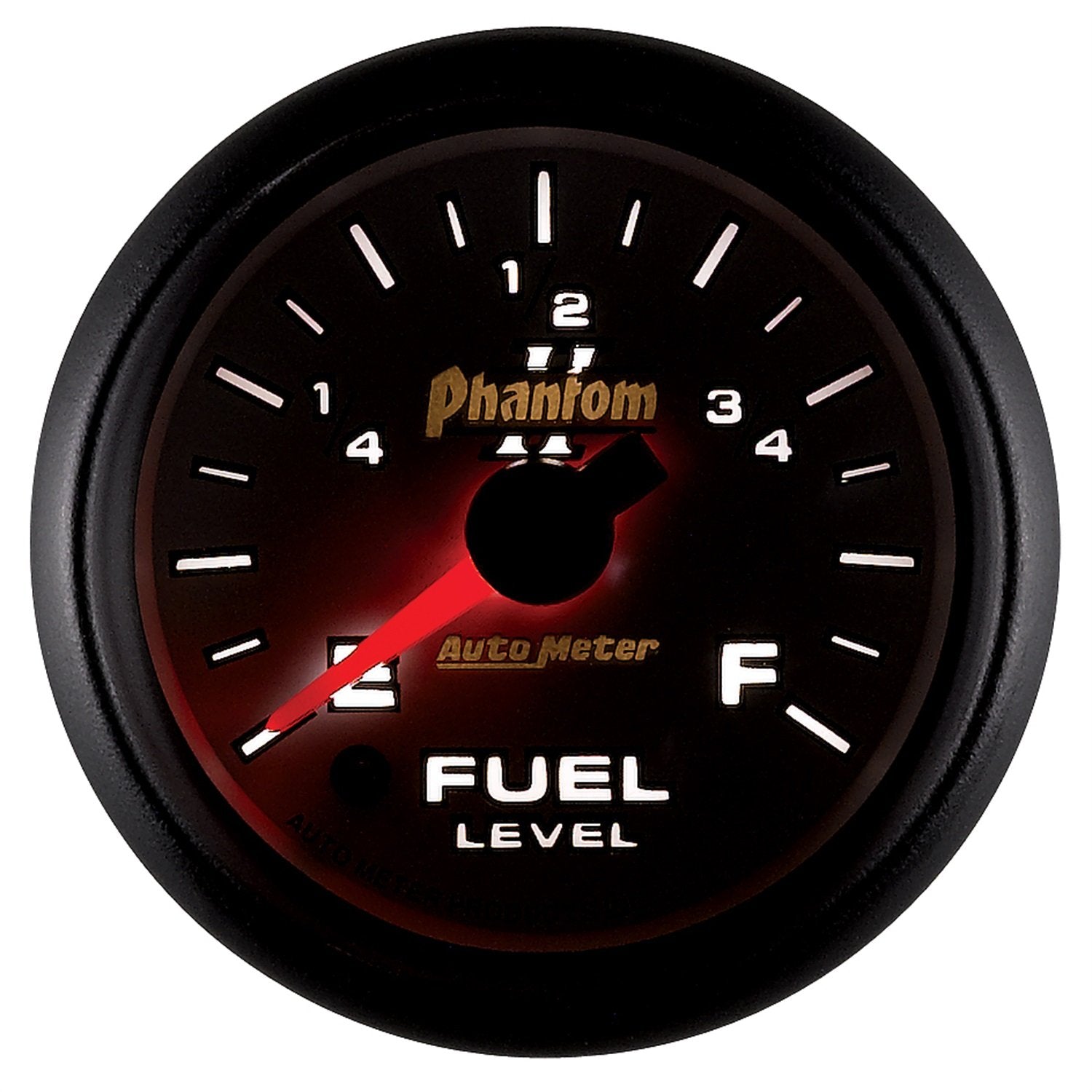 Auto Meter Phantom II 7510 2-1/16" Universal Stepper Full Sweep Fuel Level Programmable Empty - Full Range Gauge