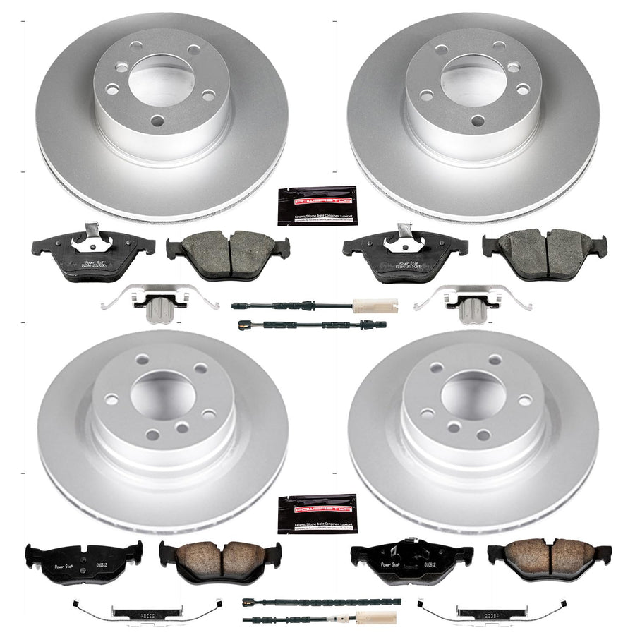 Power Stop Z23 Evolution Geomet Coated Brake Kit For BMW 328i Front and Rear 2011-2013 [Model Specific]