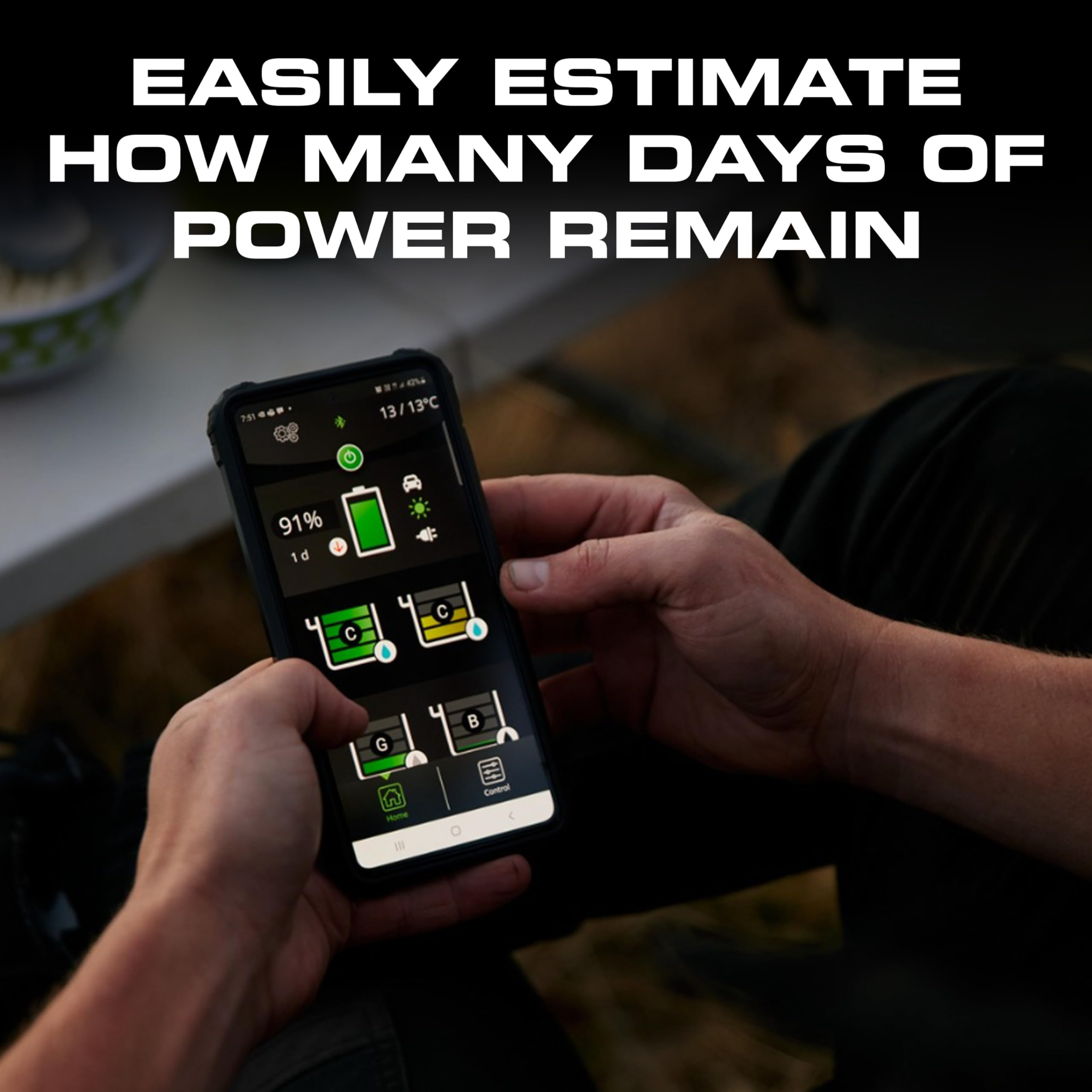500A REDARC Smart Battery Monitor for 12V Systems, Bluetooth 5.1 with RedVision App Integration, Real-Time Accuracy for State of Charge, Time Remaining, Current Flow, Up to 42 Meters Wireless Range