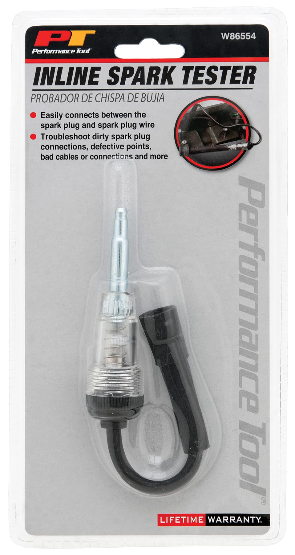 Inline Ignition Spark Tester Performance Tool W86554 - Reliable Spark and Efficient Combustion Improve Engine Performance