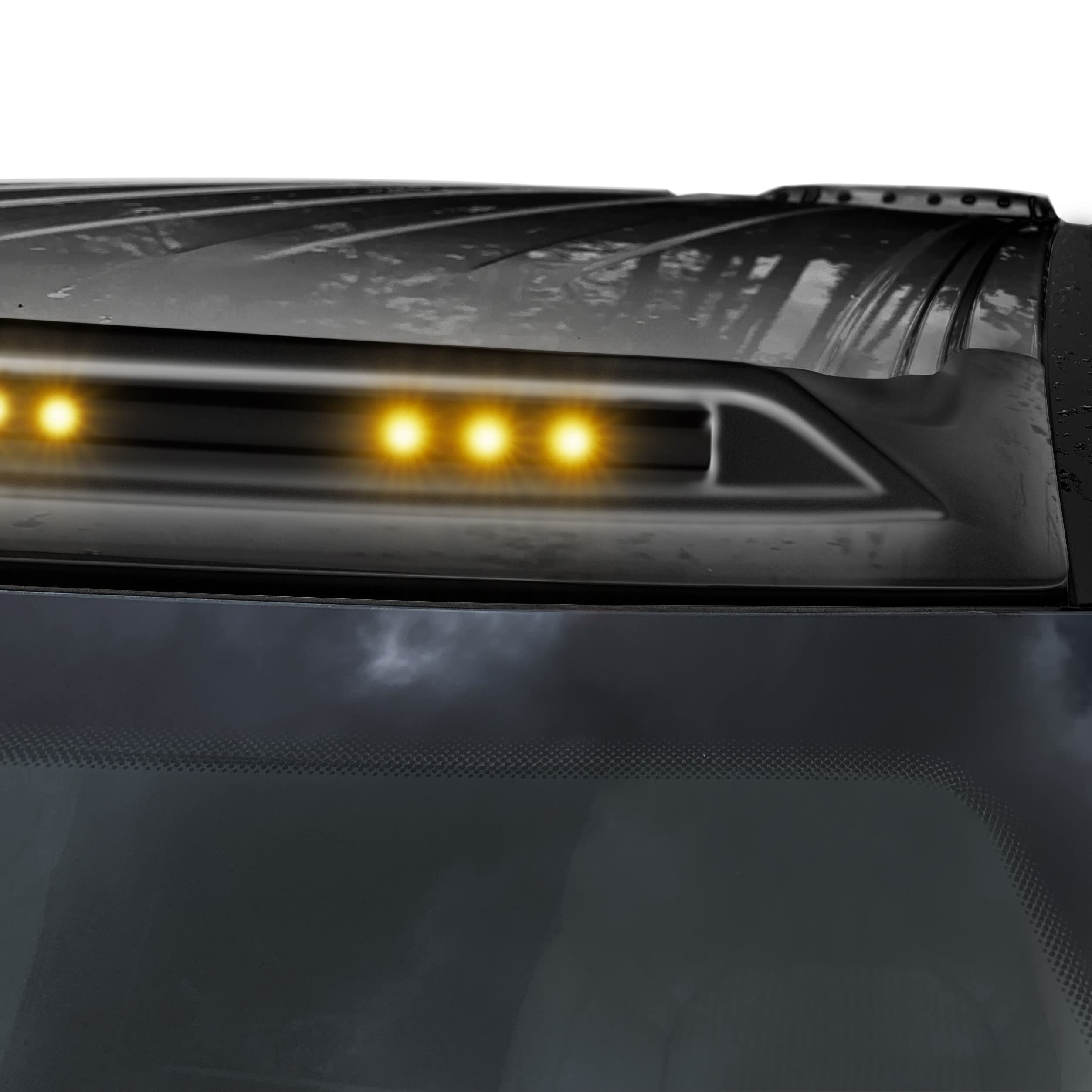 AeroCab Pro/Cab Light Auto Ventshade [AVS] | Fits 1999-2016 Ford F-250, F-350, F-450, 1 pc. | Textured Black - 898006