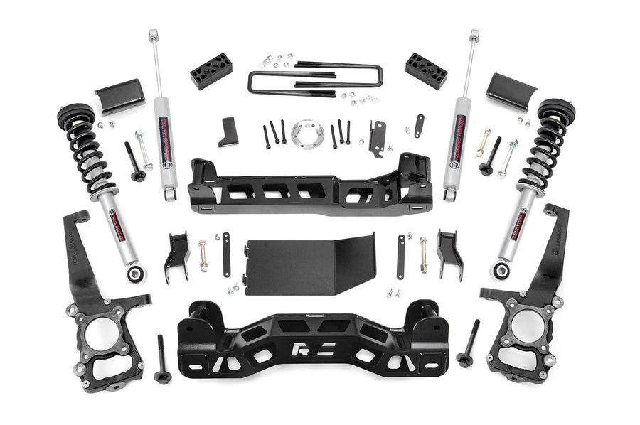 4" Lift Kit Rough Country w/N3 Struts for 2009-2010 Ford F-150 4WD - 59931