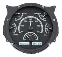 VHX-66F-BRO-K-W Dakota Digital Compatible with 1966-77 Ford Bronco VHX System Analog Dash Gauge System Black Alloy White Backlighting