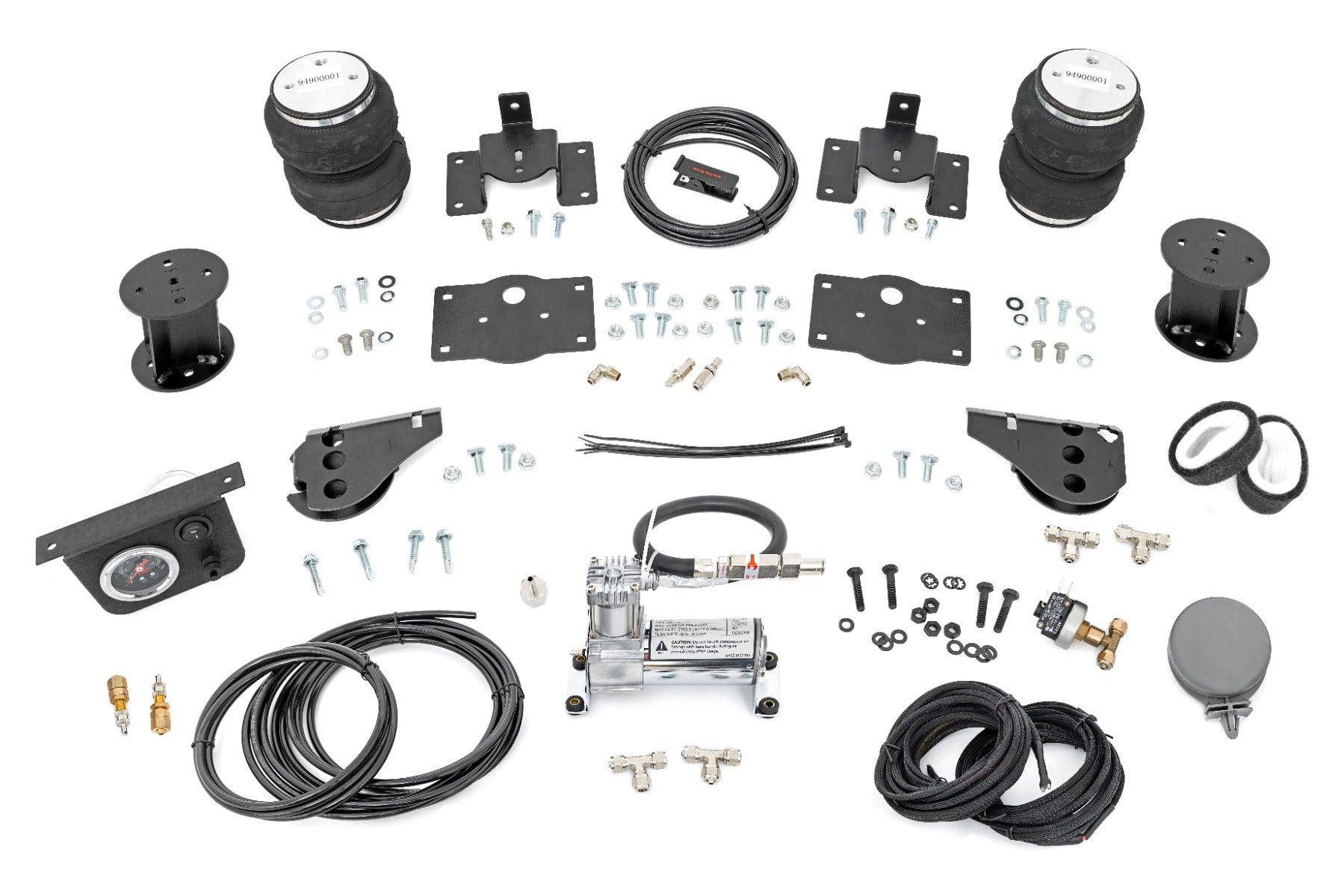 Rear Air Spring Kit Rough Country w/Compressor for 09-18 Ram 1500 | 6" - 100326C