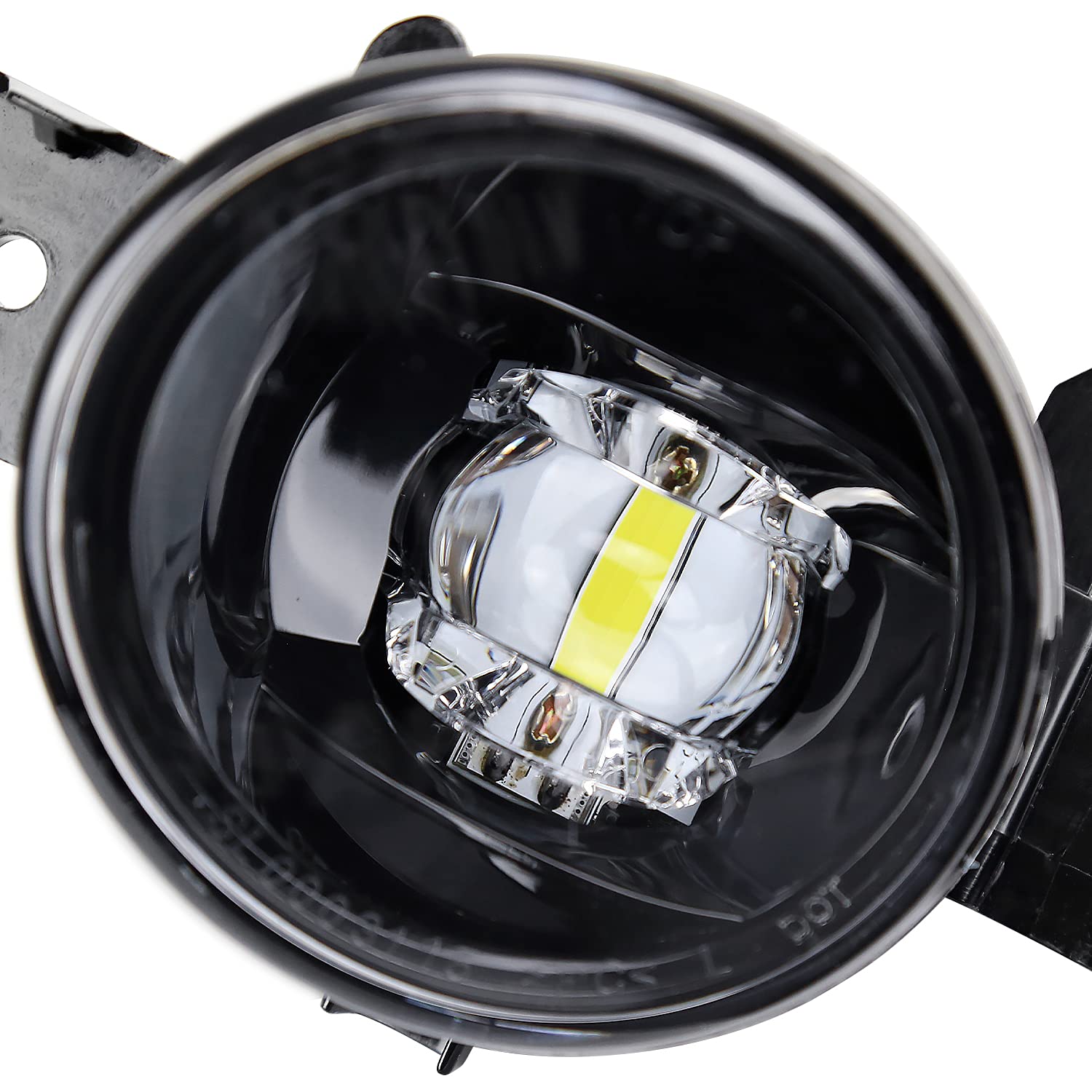 Chrome LED Fog Lights SPEC-D TUNING + Switch + Wiring Kits Compatible with 2019-2021 Nissan Altima, Left + Right Pair Assembly