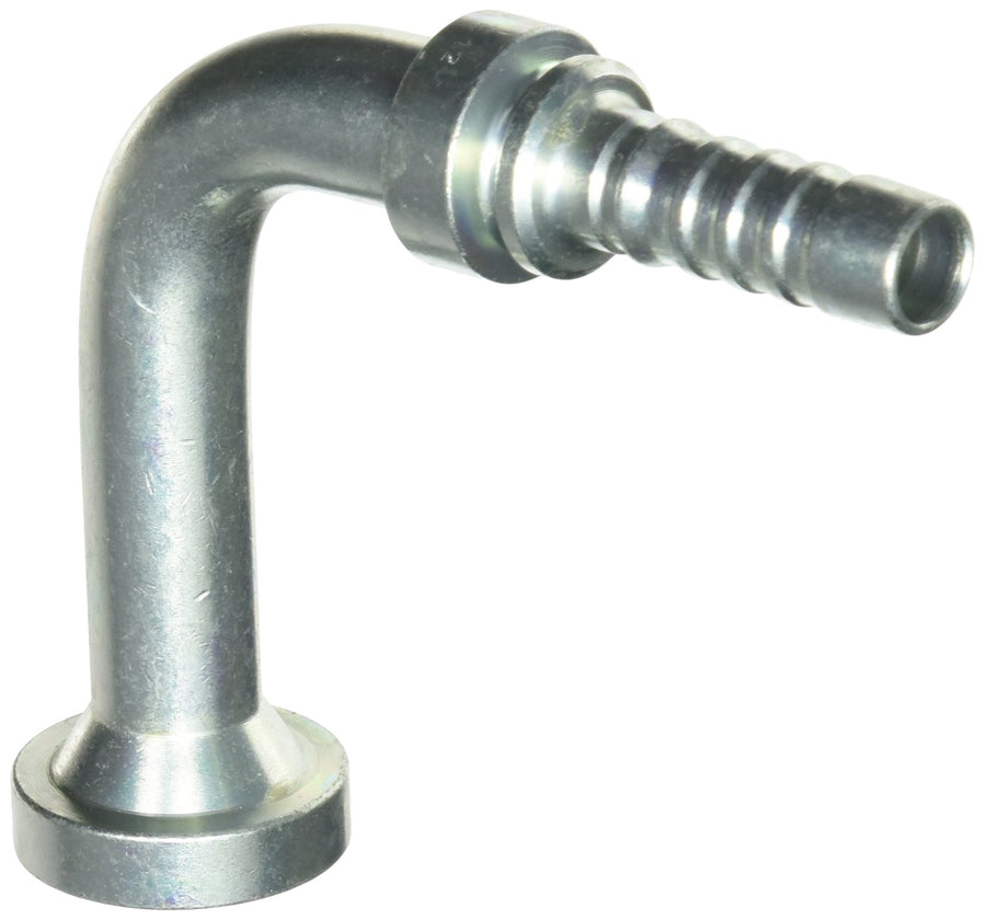 Gates GlobalSpiral 8GS-8FLH90-080 Couplings, Code 62 O-Ring Flange Heavy, Zinc Plated Carbon Steel, 3.46", 90° Bent Tube, 1/2" ID