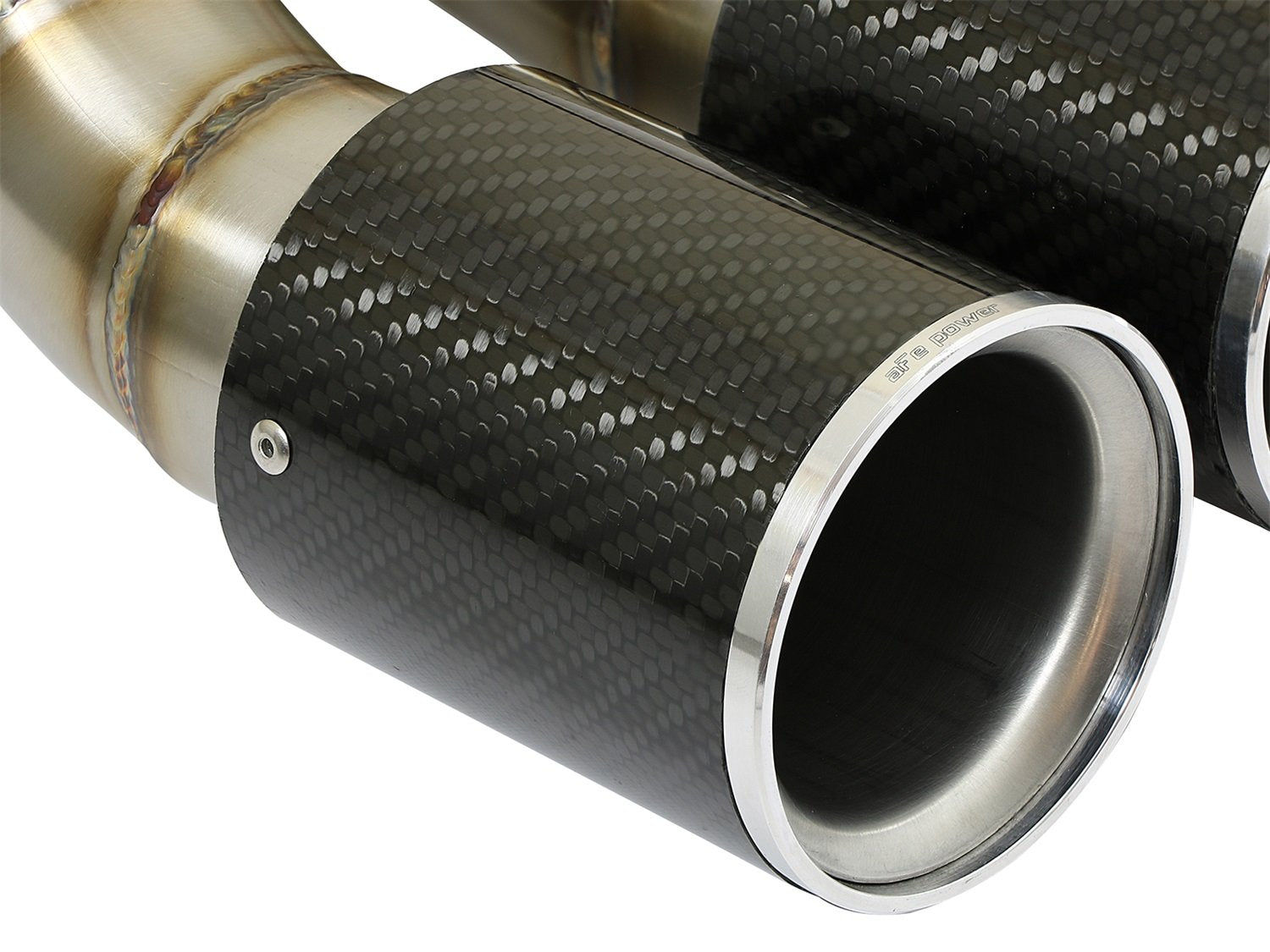 304 SS aFe Power Carbon Fiber Exhaust Tip for Porsche Cayman S/Boxster S 49C36413-C