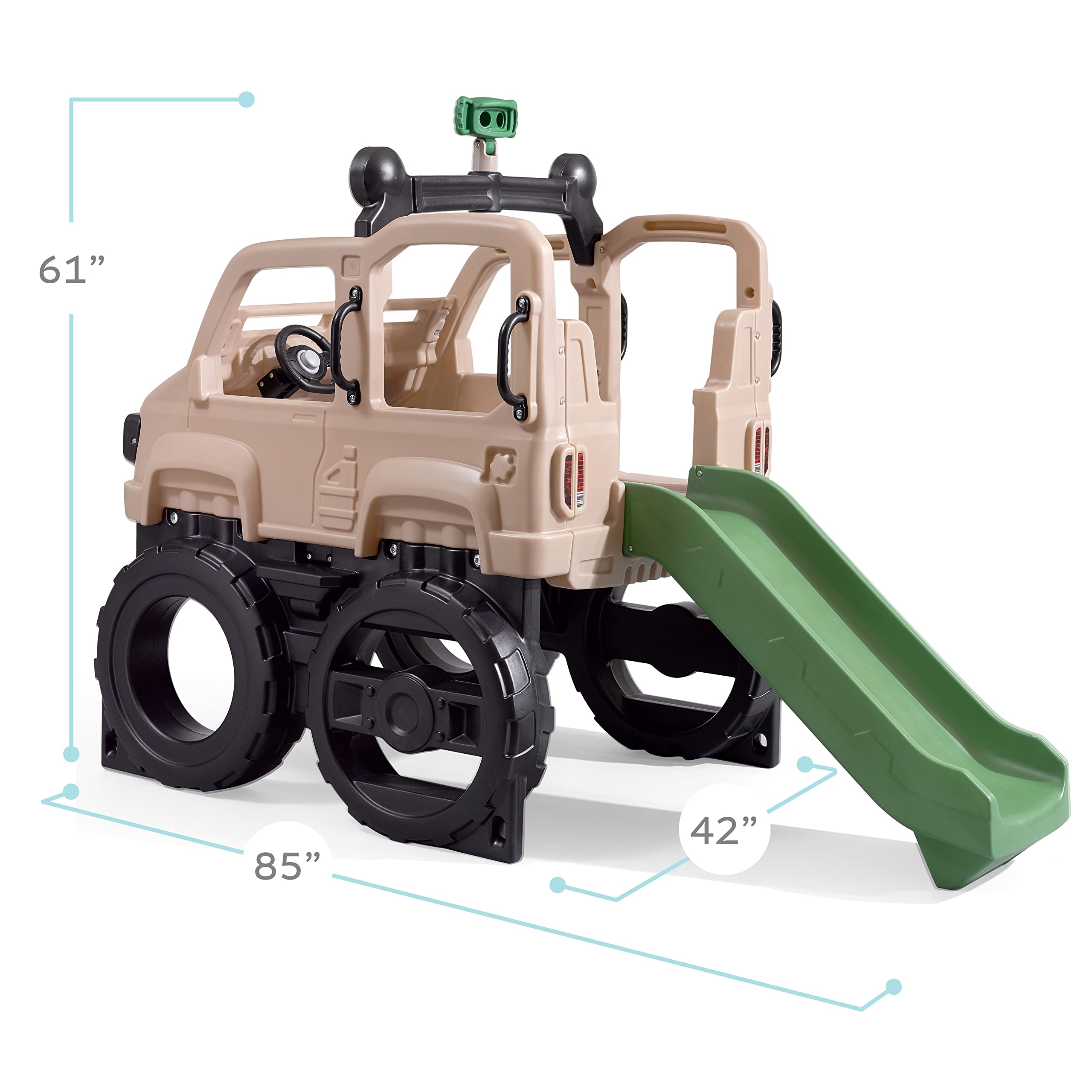 Step2 Kids Outdoor Playset, Truck Climber, Backyard Playground Set, Slide & Climbing Wall, Outside Jungle Gym, for Toddlers 2-5 Years Old