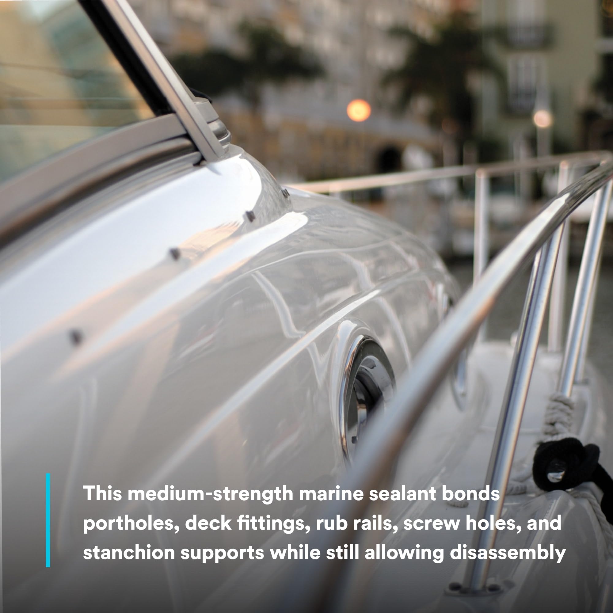 3M Marine Adhesive Sealant 4200 Fast Cure (06560) – Semi-Permanent Flexible Adhesive Sealant for Boats and RVs, White, Flexible Bonds, Underwater-Safe, 295 mL Cartridge