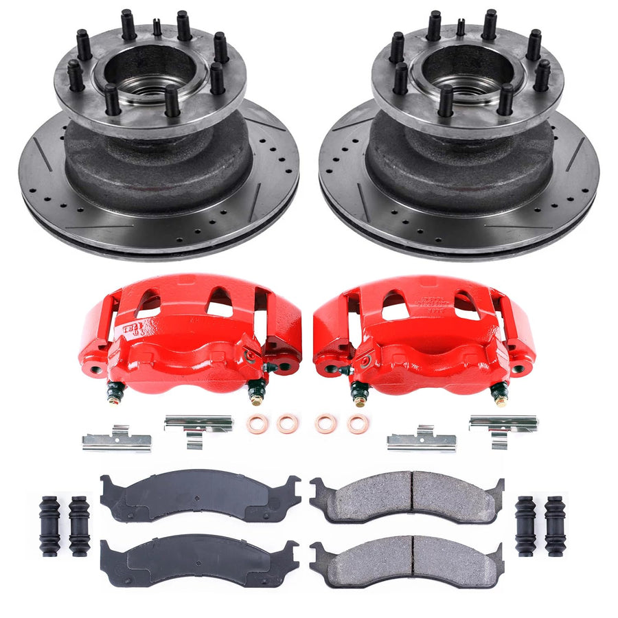 Power Stop Z23 Evolution KC5084 Front Brake Caliper Kit- Brake Rotors, Brake Pads, Brake Calipers