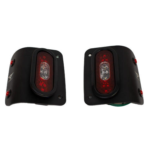 Combat Off Road LED Tail Gunner Tail Lights Compatible with Jeep JL/JLU - Flush Mount, SAE/DOT Approved